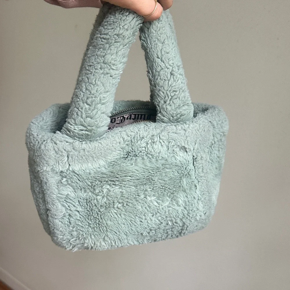 Juicy Couture Plush Tote in Soft Green
